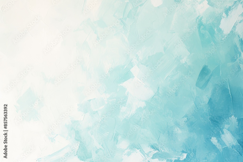 Obraz premium Abstract Blue and White Painted Canvas