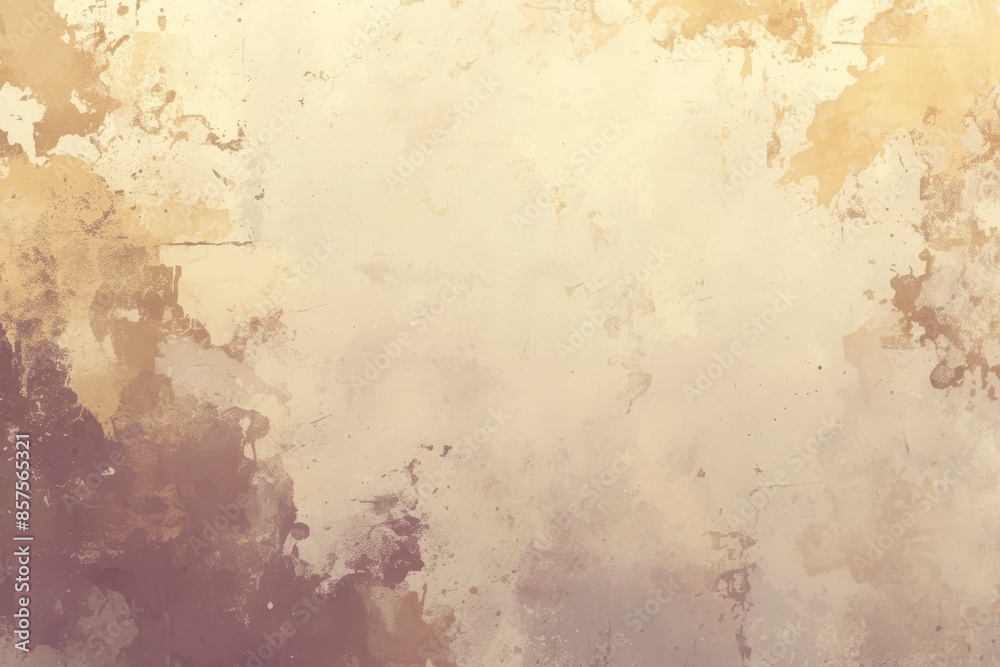 Abstract Beige and Brown Watercolor Background