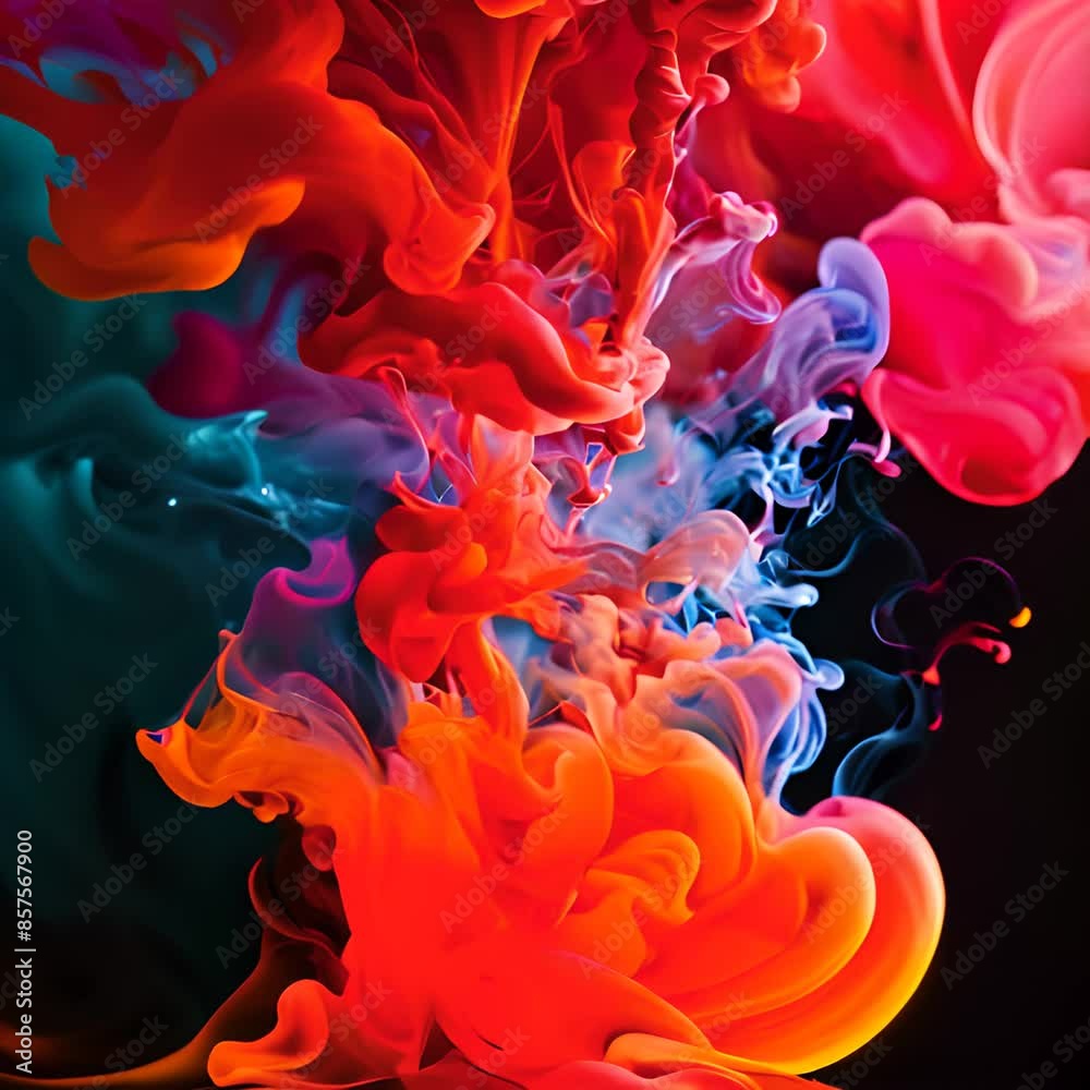a group of colorful smokes floating in the air a group of colorful smokes floating in the air