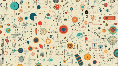 Abstract background STEM science technology engineering and mathematics