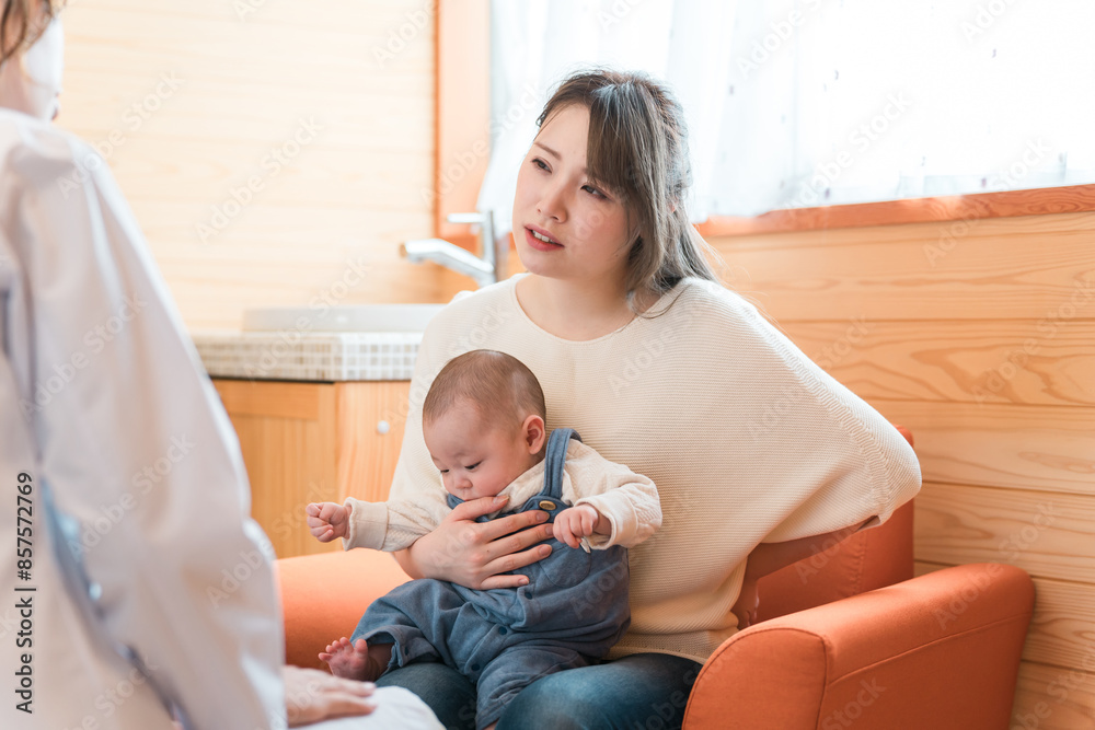 Φωτογραφία 産後ケア・腰痛・産後の体調不良で病院を受診する主婦・ママ