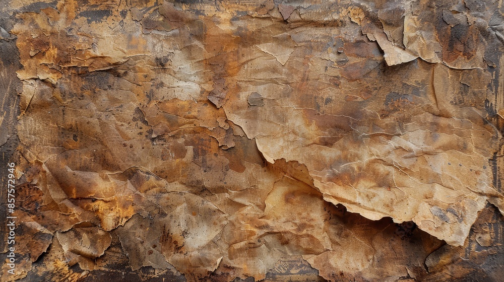 Fototapeta premium Paper, Textured, Surface, Grain, Aged, Creased, Folded, Wrinkled