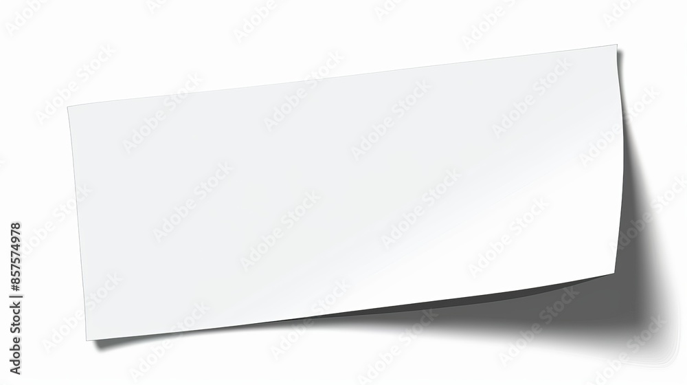 White rectangular sticker White rectangular sticker