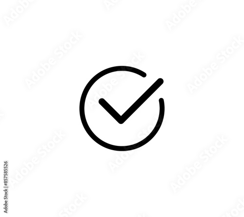 シンプルなチェックマークのアイコン
