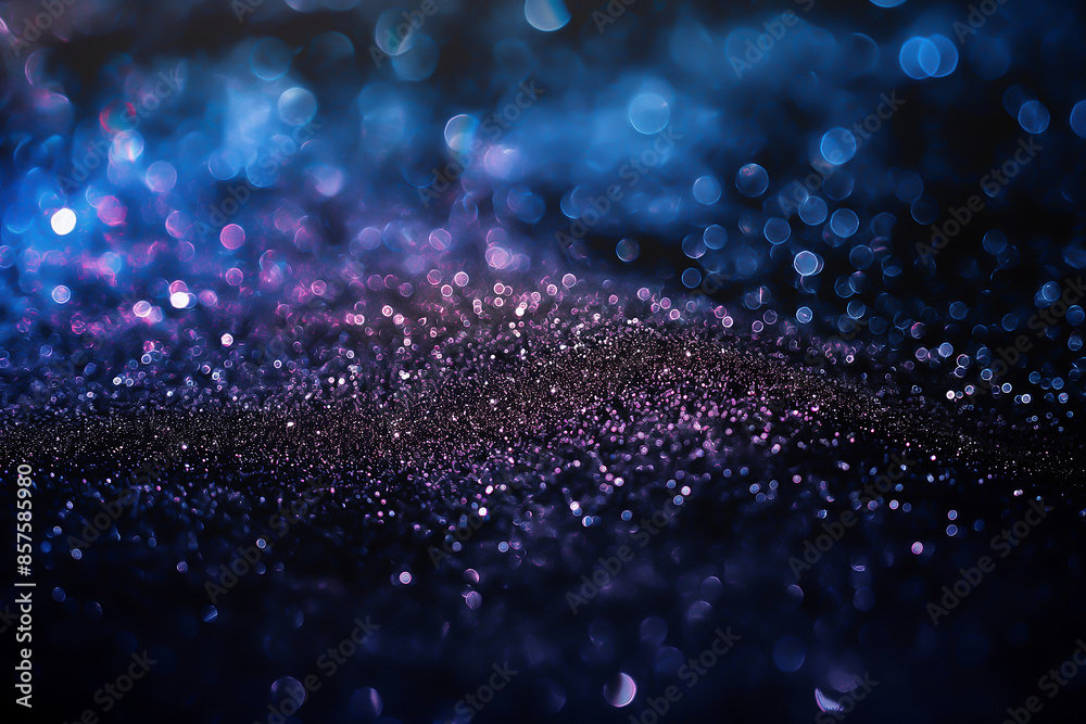 glitter texture for design of cover or banner. Shiny grain explosion in dark space. Shining powder glitter texture for design of cover or banner. Shiny grain explosion in dark space. Shining powder