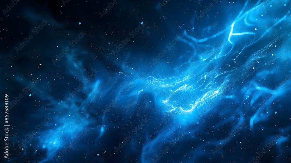 5. Develop a captivating abstract blue background resembling cosmic depths, adorned with neon rays, sporadic flashes of light, and subtle facial impressions, perfect for digital art and banners. 5. Develop a captivating abstract blue background resembling cosmic depths, adorned with neon rays, sporadic flashes of light, and subtle facial impressions, perfect for digital art and banners.