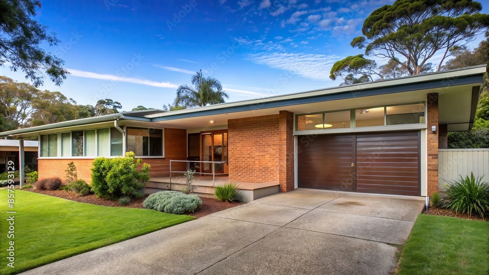 Beautiful mid century modern Australian home, mid century modern
