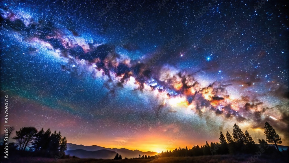 Stunning photo of the Milky Way galaxy shining brightly in the night ...