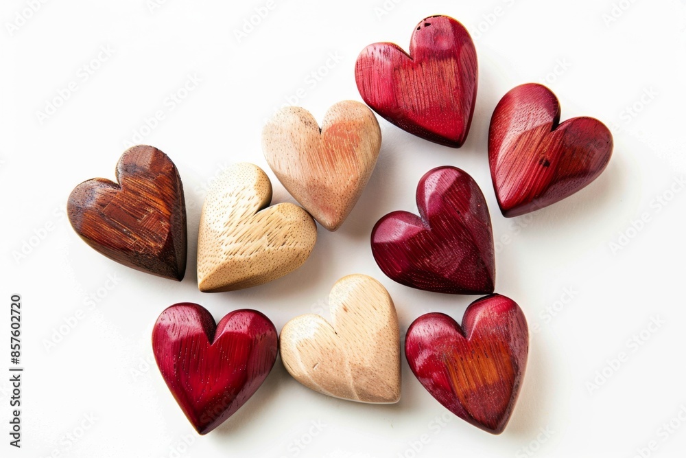 Ethereal hearts dancing in an abstract symphony of shapes and colors Ethereal hearts dancing in an abstract symphony of shapes and colors
