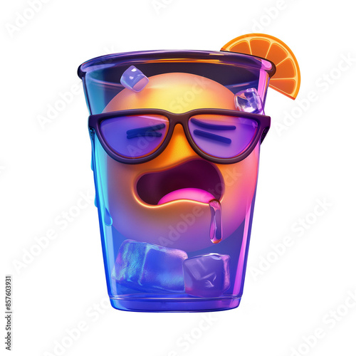 Beverage cup emoji expression