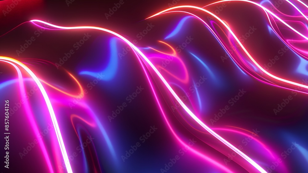 5. Develop a visually engaging 3D render of a futuristic neon background illuminated by dynamic ascending lines, crafted to generate an eye-catching white background image suitable for digital art 5. Develop a visually engaging 3D render of a futuristic neon background illuminated by dynamic ascending lines, crafted to generate an eye-catching white background image suitable for digital art