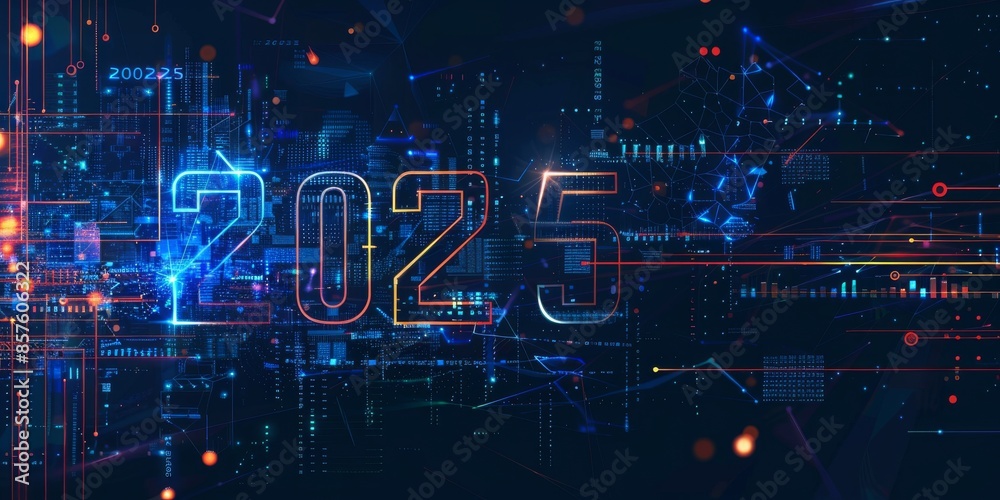 In 2025, get a glimpse of the future with a stateoftheart circuitry display featuring futuristic tech and concepts. The design is cuttingedge and filled with advanced technology