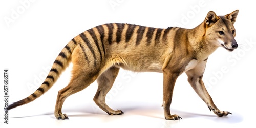 The Thylacine, Also Known As The Tasmanian Tiger, Was A Carnivorous Marsupial That Lived In Australia Until The 20Th Century. photo