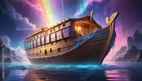 large ships in wide seas and big waves 11