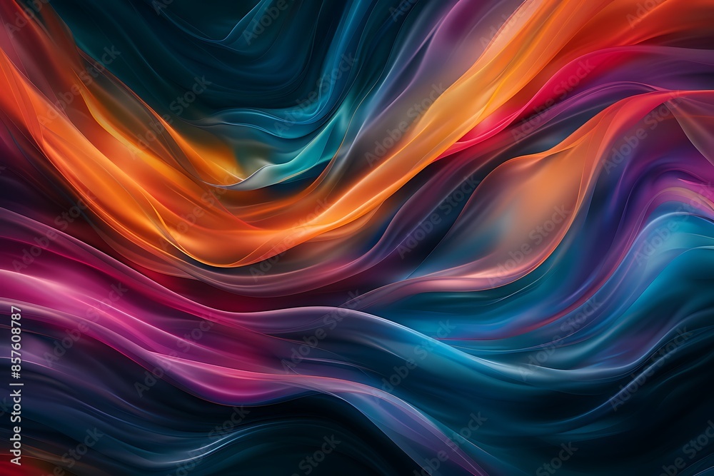 Abstract Swirling Colors