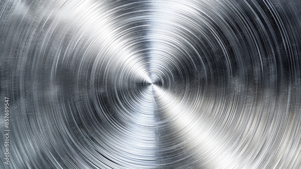 Circular Brushed Metal Texture Background