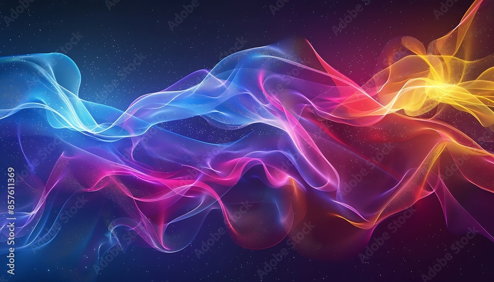 Abstract Swirling Nebula with Vibrant Colors Abstract Swirling Nebula with Vibrant Colors