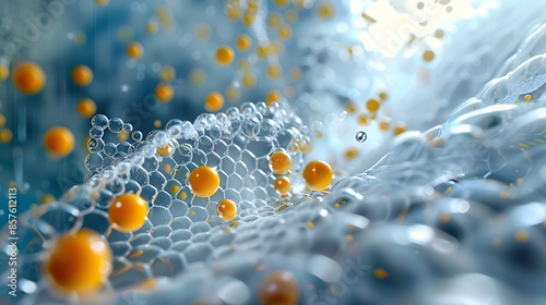 surfaces coated with self-cleaning nanomaterials, demonstrating their ability to repel dirt, water, and bacteria.