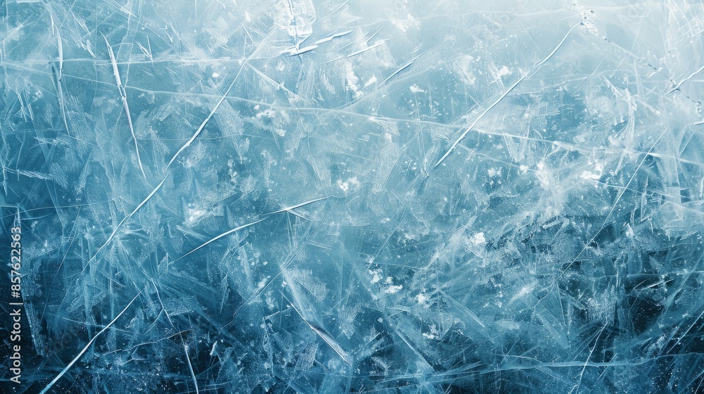 Obraz premium Ice background having many scratches.