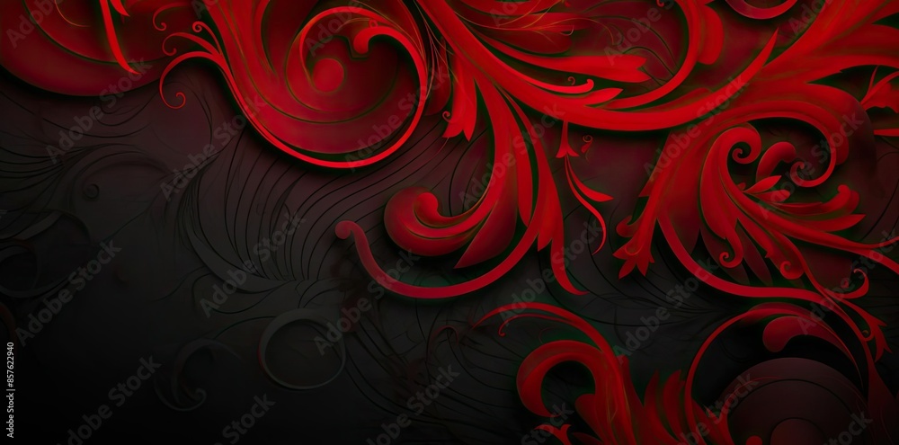 black and red background with a lot of red swirls black and red background with a lot of red swirls