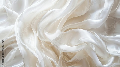Soft silk textures in serene elegance