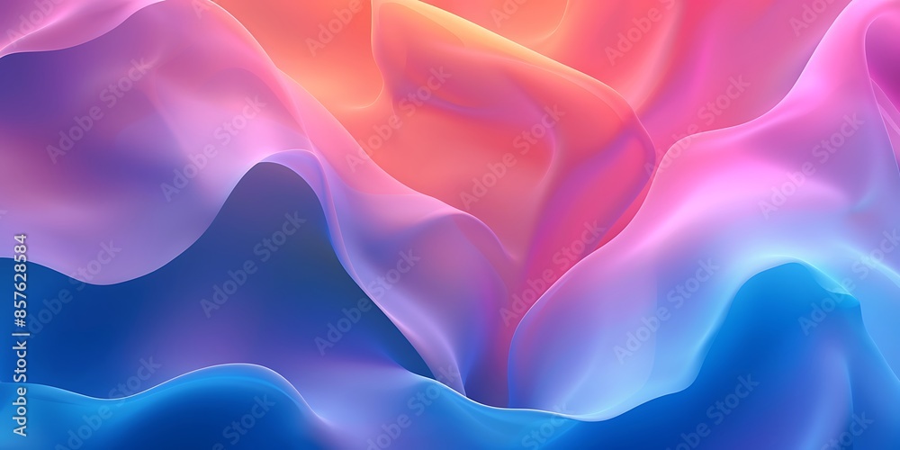 Obraz premium Abstract Gradient Background A sophisticated abstract background with smooth gradient transitions, blending multiple colors seamlessly for an elegant effect. 