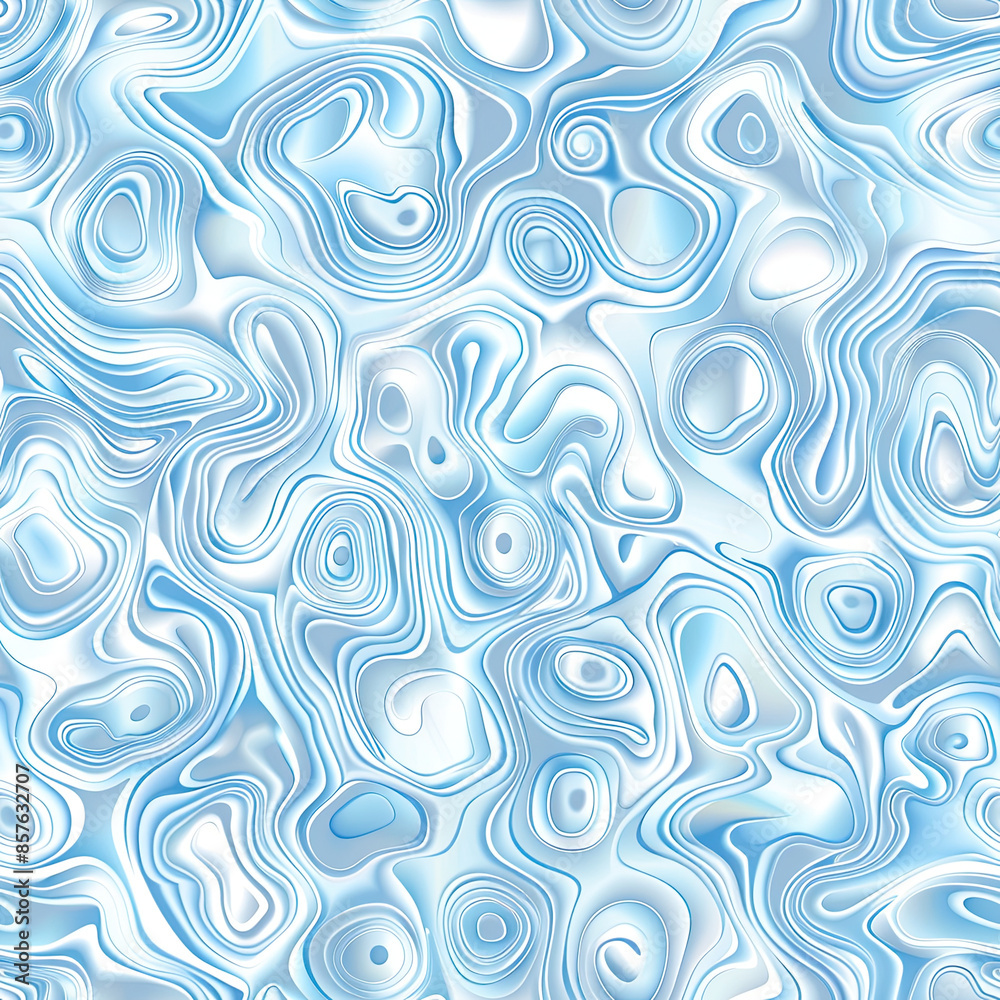 Soothing seamless pattern of water droplets, ripples, detailed, soft blue and white reflections. Soothing seamless pattern of water droplets, ripples, detailed, soft blue and white reflections.