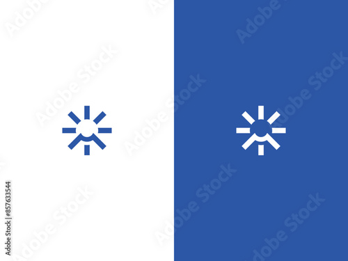 M and Rising logo design 