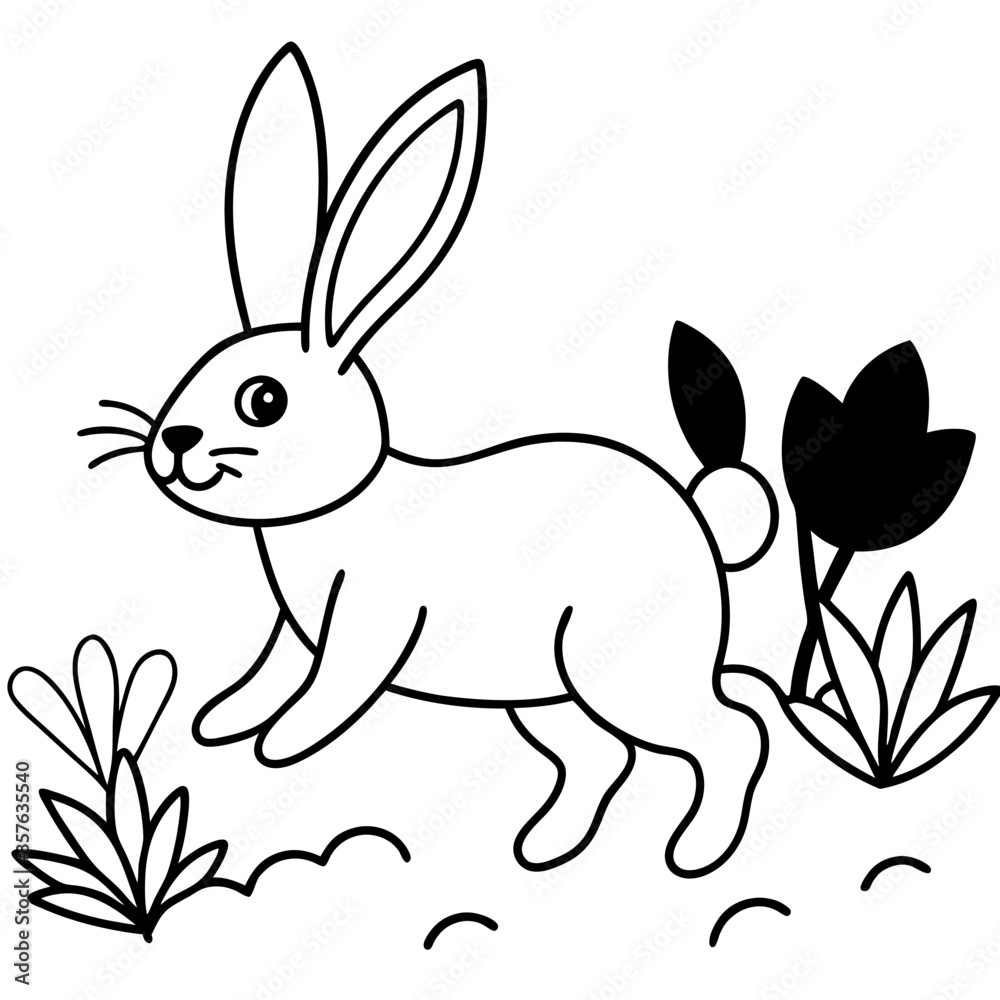 Fototapeta premium Adorable pets animal for coloring pages