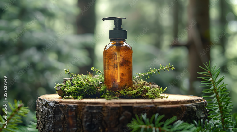 bottle of a beauty serum in a photoshoot section inside studio bottle of a beauty serum in a photoshoot section inside studio