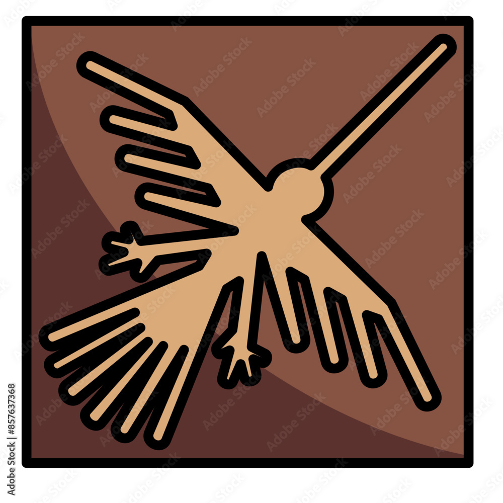 Fototapeta premium Nazca Lines Icon