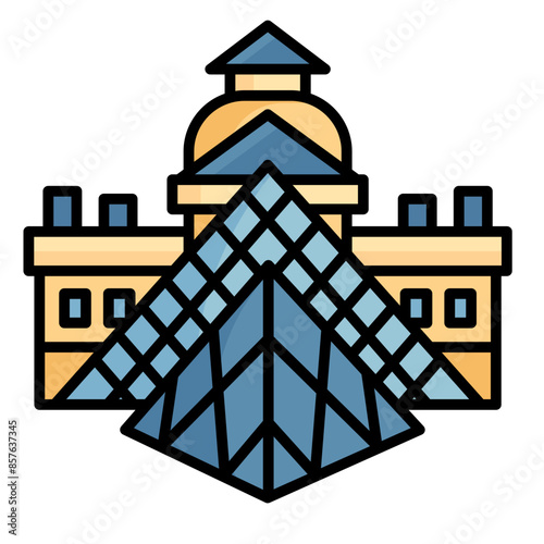 Louvre Museum Icon