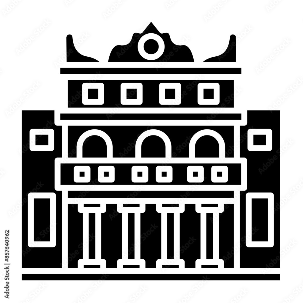 Fototapeta premium Palace Of Versailles Icon