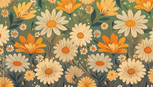 Wallpaper Mural flower background Torontodigital.ca