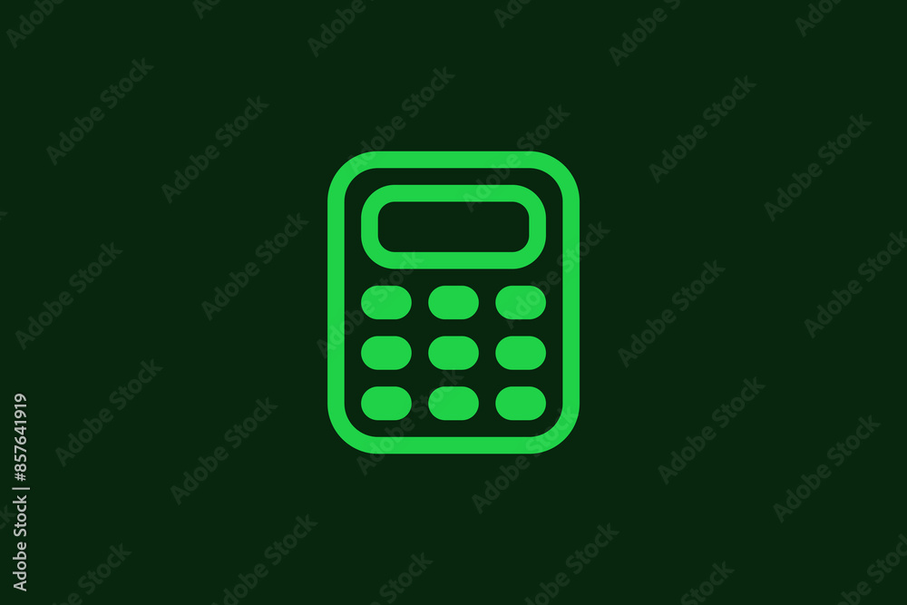 calculator illustration in flat style design. Vector illustration. calculator illustration in flat style design. Vector illustration.
