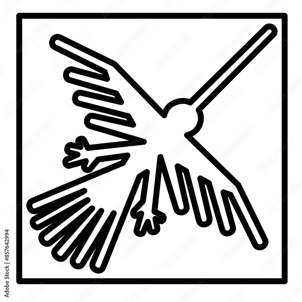 Fototapeta premium Nazca Lines Icon