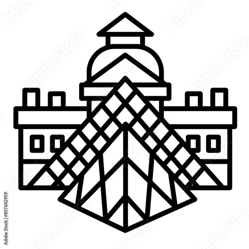 Louvre Museum Icon