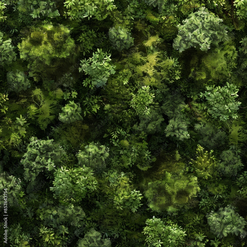 Fototapeta premium Lush Greenery: A Forest Texture High Detailed Plain Background Concept