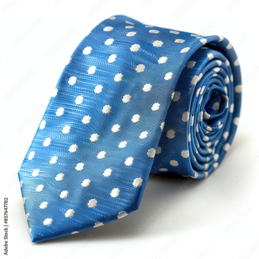 rolled blue polka dot necktie,isolated white background
rolled blue polka dot necktie,isolated white background