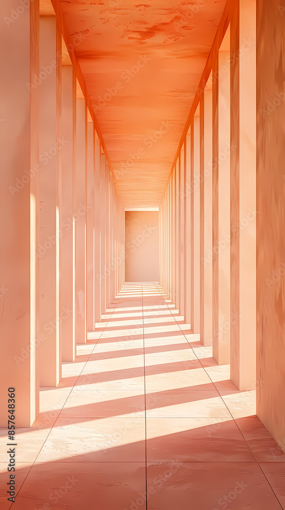 Simple orange corridor