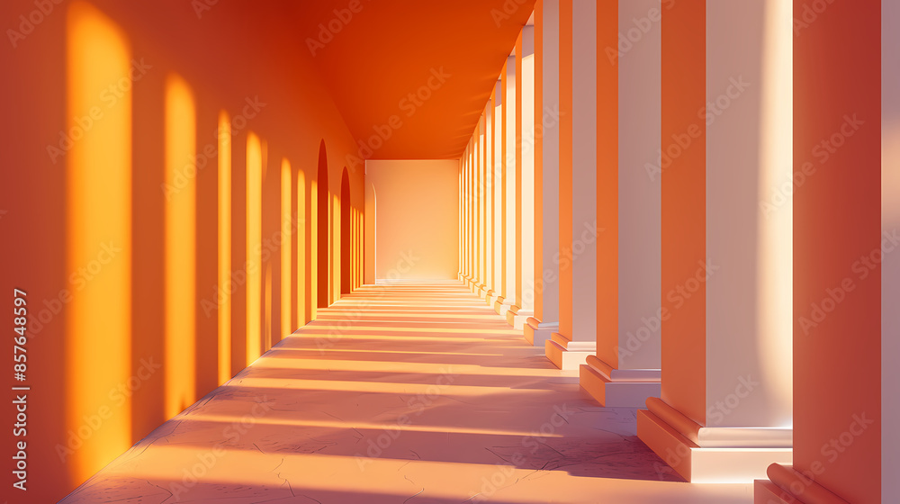 Simple orange corridor Simple orange corridor