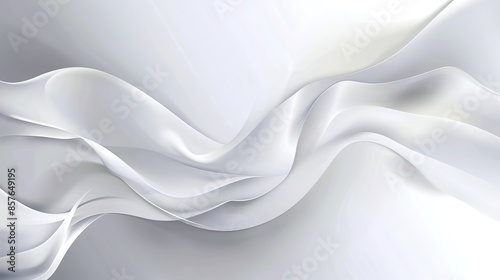 Elegant gradient with soft gray tones on white background, creating depth and movement, ideal for sophisticated business and professional designs, featuring sleek, modern aesthetics, clean lines, and 