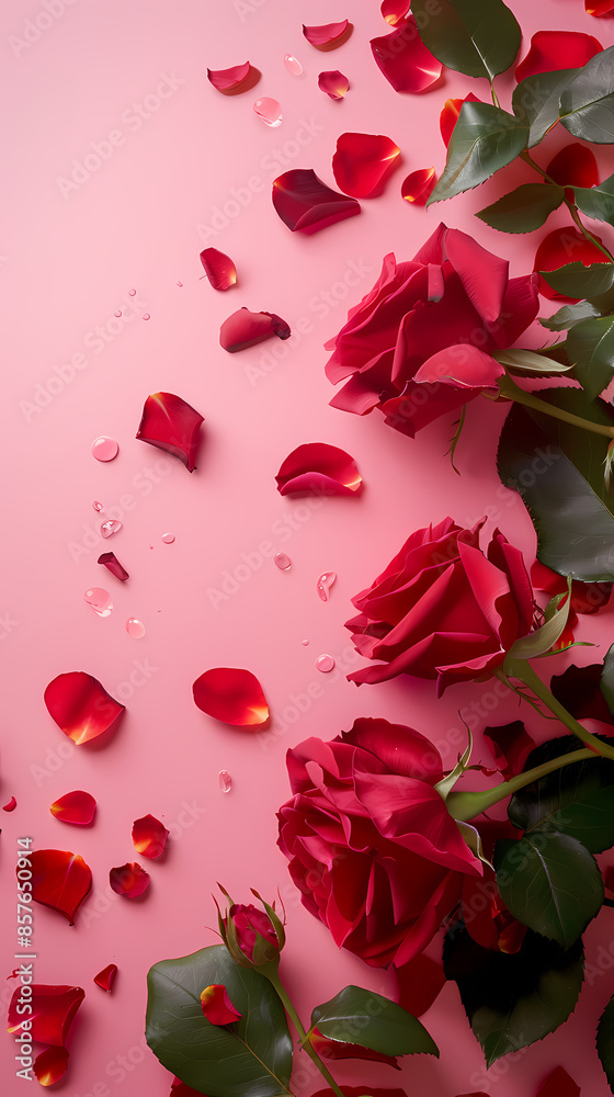Red roses decorative background Red roses decorative background