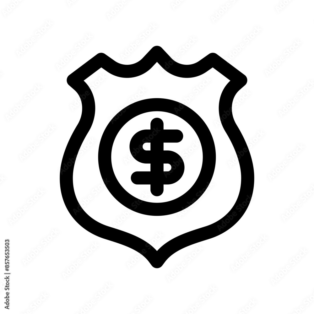 Police Bribery Icon Police Bribery Icon