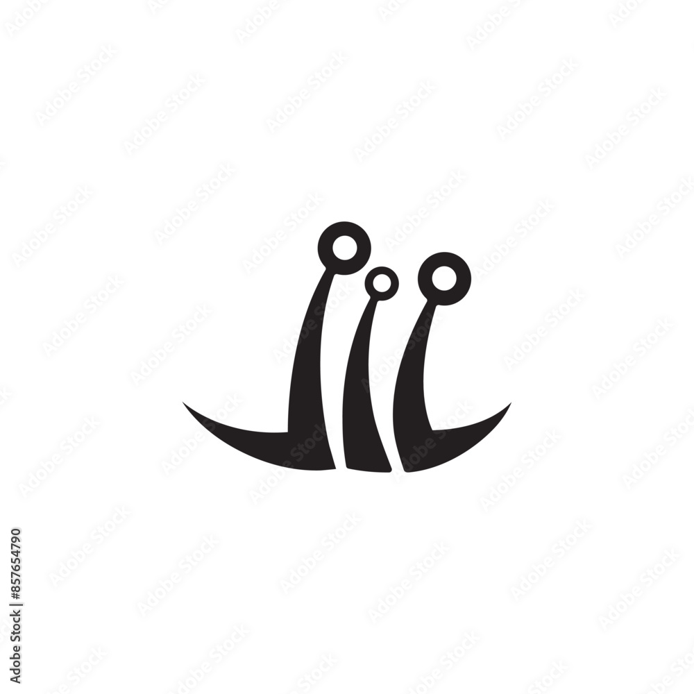 ship anchor abstract logo design ship anchor abstract logo design