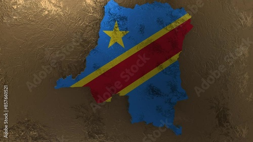 Congo map, photo