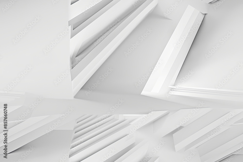White Minimalist Abstract Background created with Generative AI