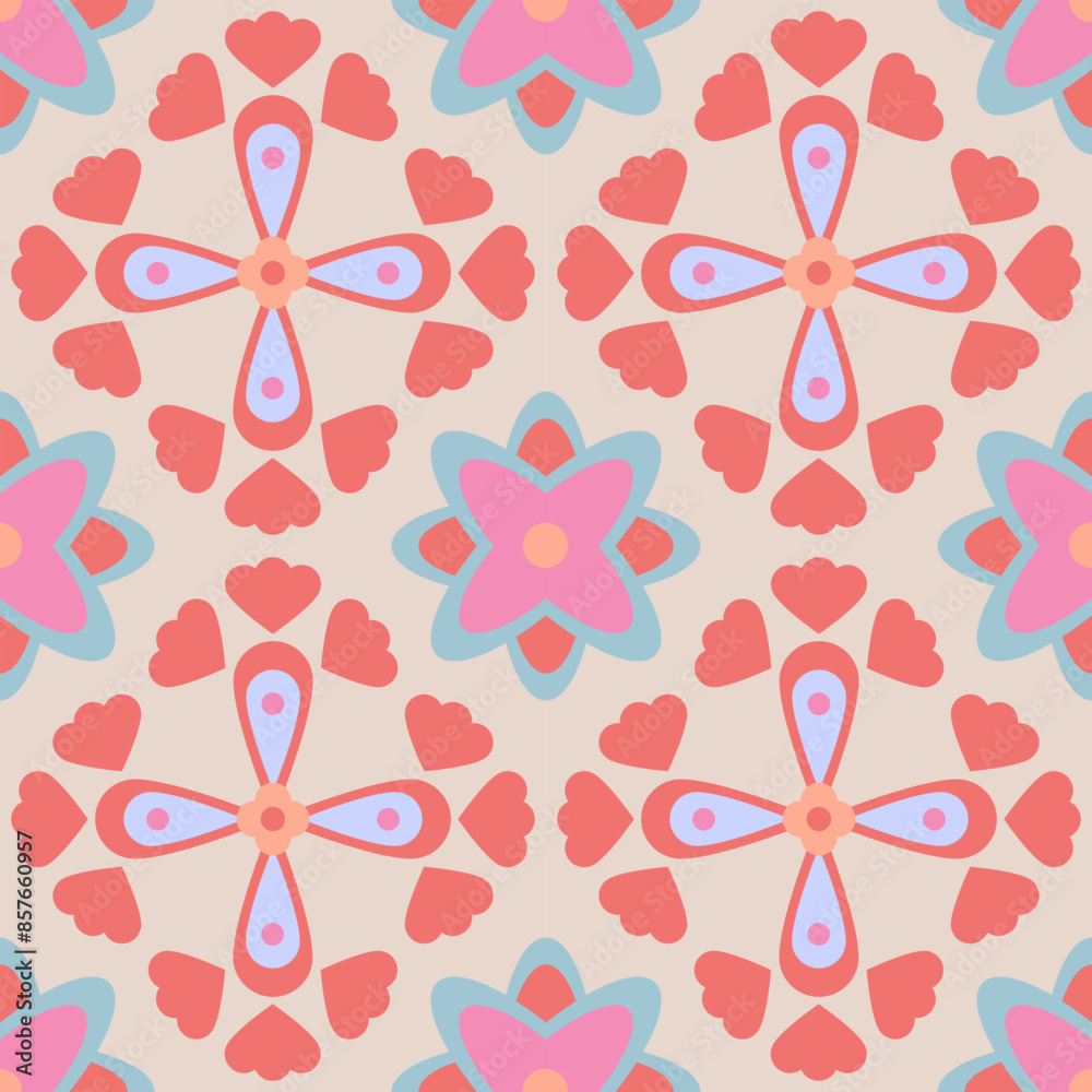 Beautiful ethnic flower seamless pattern in tribal design background texture in native American,Mexican, African,Indian,moroccan.Tradition folk culture art background. Scandinavian design for decor. Beautiful ethnic flower seamless pattern in tribal design background texture in native American,Mexican, African,Indian,moroccan.Tradition folk culture art background. Scandinavian design for decor.