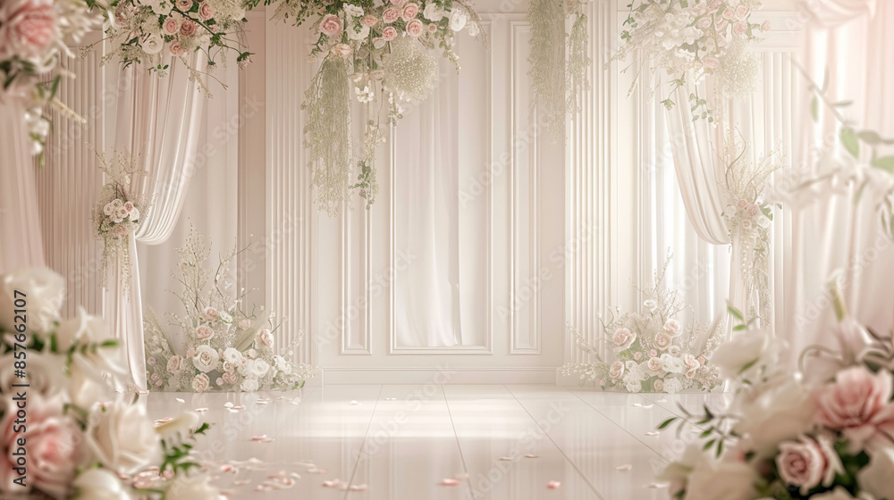 elegant wedding ring invitation background with flower elegant wedding ring invitation background with flower