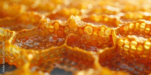 Detailed shot of honeycomb structure